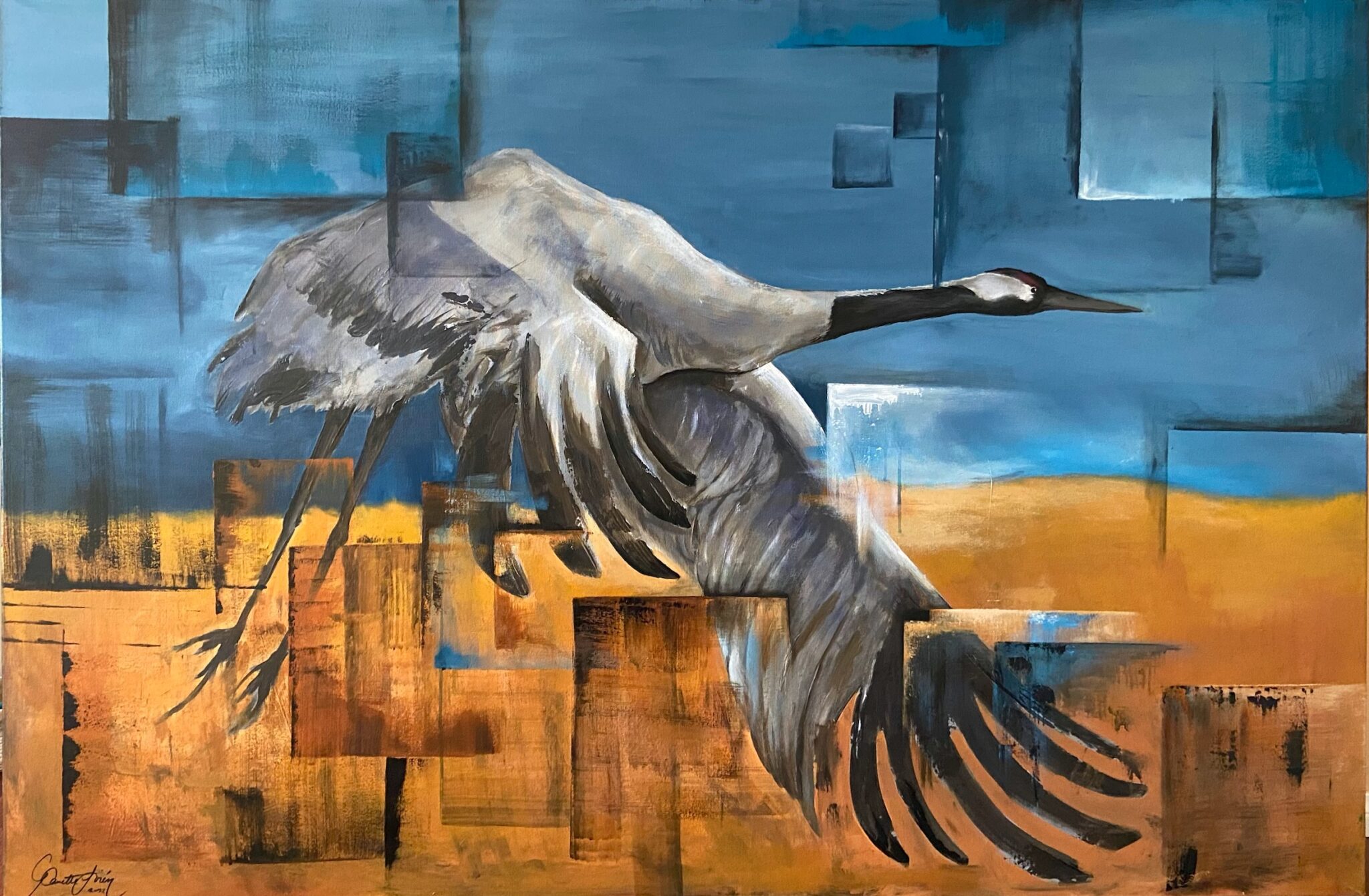 Taivaankannen kantaja | 120 x 180 cm
