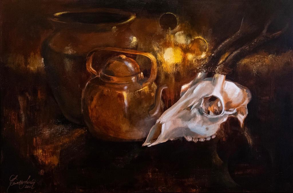 Ajan varjot | 100 x 120 cm