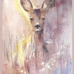 Pieni kauris -akryylimaalaus