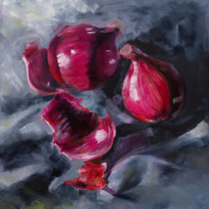 Still Life With Onions, pt. II  | Öljyvärimaalaus
