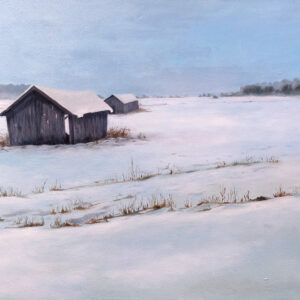 Kolme latoa Kauhavalla  | Öljyvärimaalaus